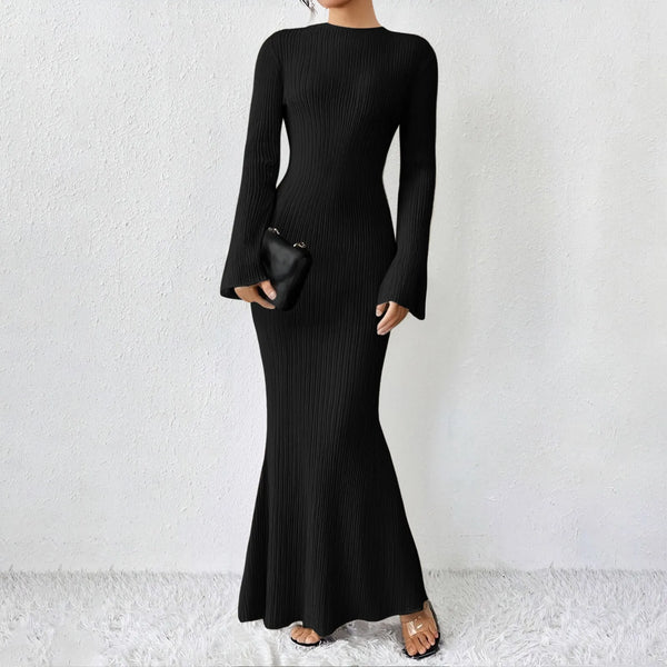 Robe pull hiver sirène Noir / S