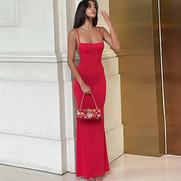 Robe sirène sexy moulante Rouge / S