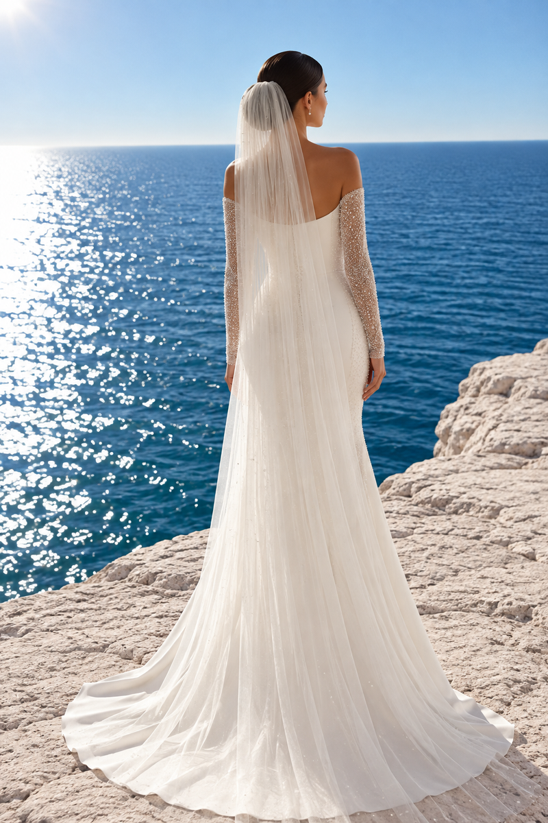 Robe sirène paillette mariage