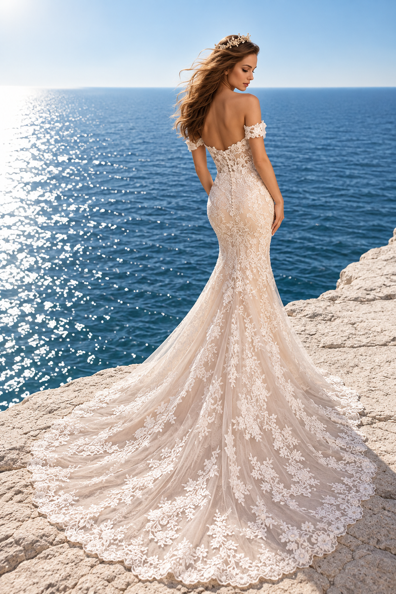 Robe mariée sirène dentelle
