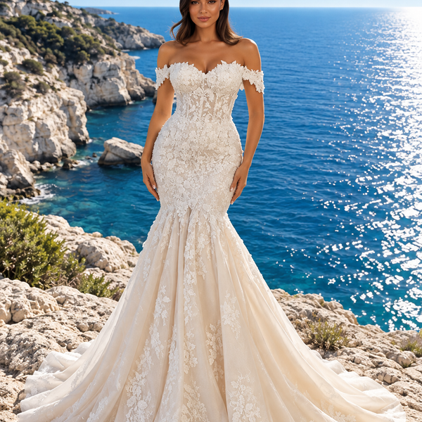 Robe de mariée sirène bustier