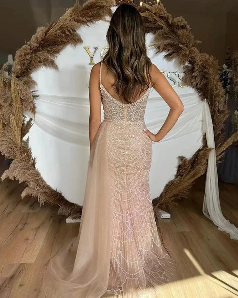 Robe de mariée sirène de luxe dos nu