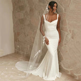 Robe de mariée sirène décolleté carré
