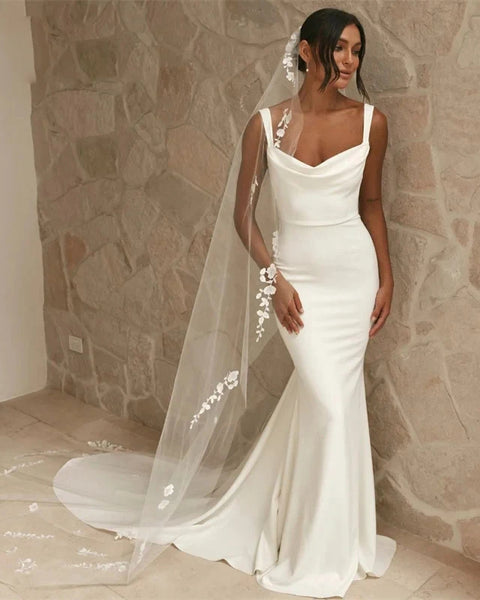 Robe de mariée sirène décolleté carré
