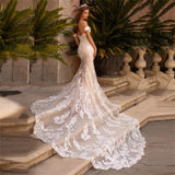 Robe mariée sirène dentelle longue