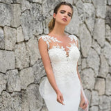 Robe mariée sirène longue traîne