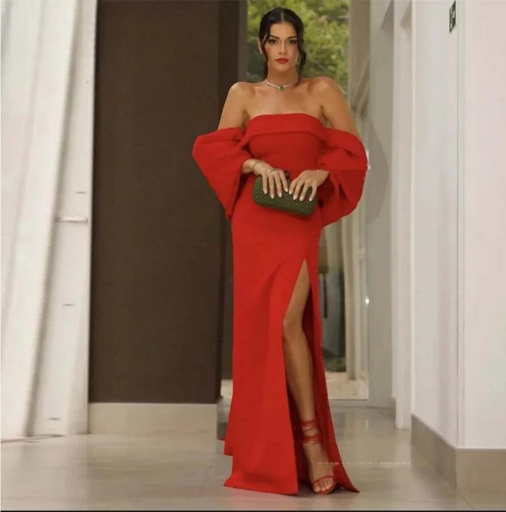 Robe sirène avec fente