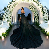 Robe sirène noire dos nu