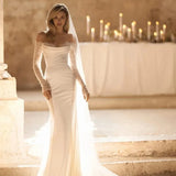Robe sirène paillette mariage bustier