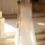 Robe sirène paillette mariage dos nu