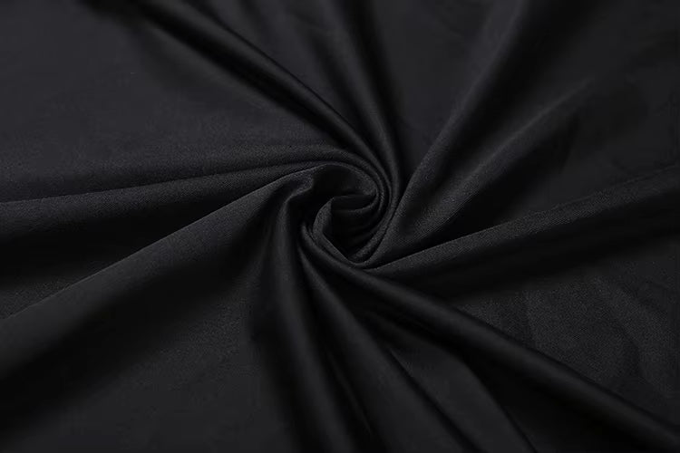 Robe sirène noire dos nu plongeant V