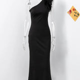 Robe de soirée sirène noire