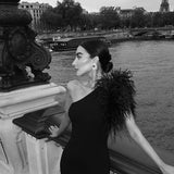 Robe de soirée sirène noire