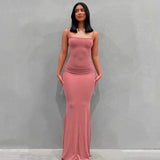 Robe sirène corail minimaliste Rose / XS